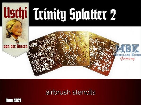USCHI (1/35) Trinity Splatter 2 airbrush stencils set