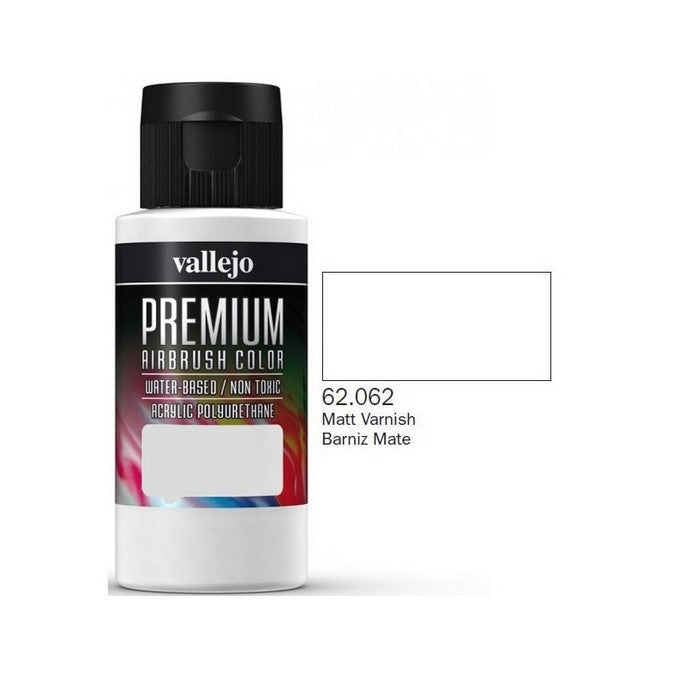 VALLEJO Premium Barniz Mate 60ml