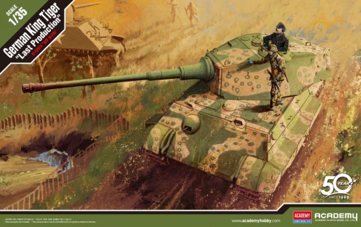ACADEMY (1/35) TIGER-I WWII TANK "EARLY-EXTERIOR MODEL"