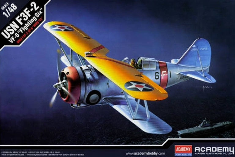 ACADEMY (1/48) US Navy Fighter F3F-2 VF-6 "Fighting Six"
