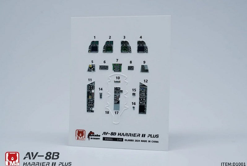 Interiores de cabina del AV-8B Harrier II Plus de UMa Model D1001