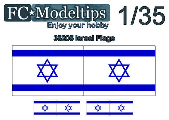 FC MODEL TREND (1/35) Calca modelable bandera Israel