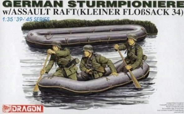 DRAGON (1/35) German Sturmpioniere w/Assault Raft (Kleiner Floßsack 34)
