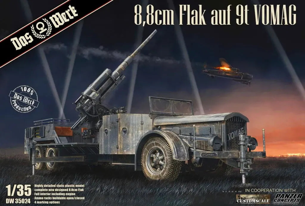DAS WERK (1/35) 8,8 cm Flak on a 9t VOMAG
