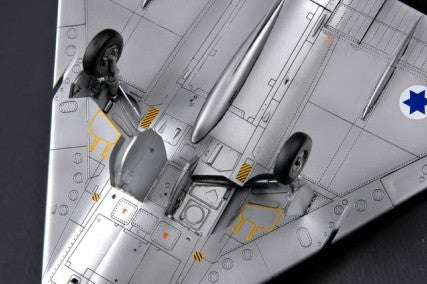 Vista del tren de aterrizaje de la maqueta del avión de caza francés Mirage III CJ en escala 1:48 de Hobby Boss referencia 80316
