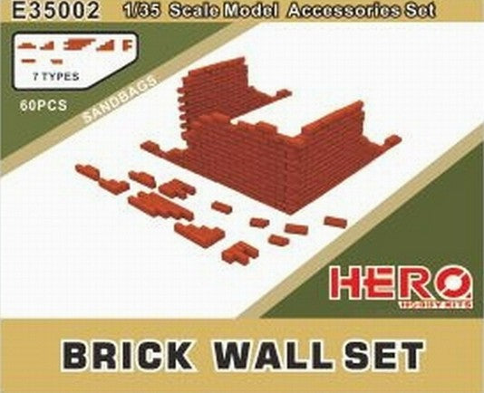HERO HOBBY KITS (1/35) Brick Wall Set