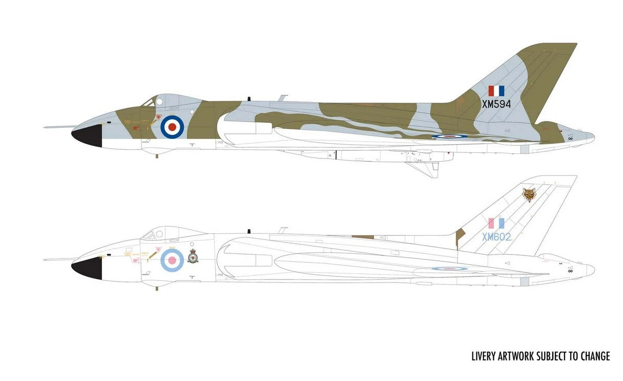 Esquemas de pintura de Avro Vulcan B.2 1:72 Airfix A12011