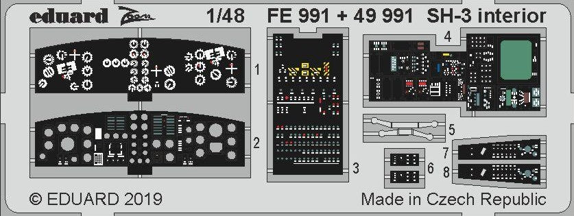 EDUARD (1/48) SH-3 Interior (for Hasegawa)