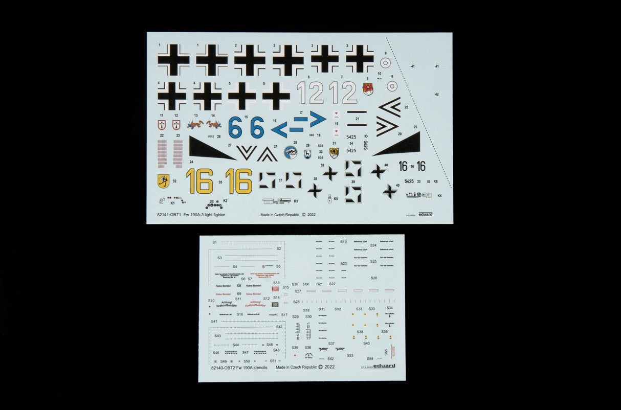 FW190 A3 Light Fighter Calcas 82141 Eduard ProfiPACK
