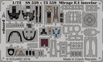 Plancha de fotograbados para maqueta de avion Mirage F.1 de Special Hobby en escala 1:72 del fabricante Eduard con referencia SS559