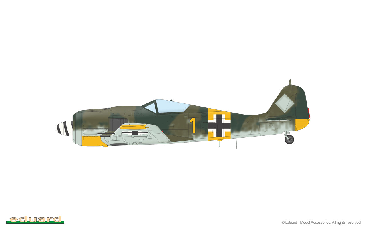 Decoración 2 de la maqueta del caza alemán Fw-190 A7 en escala 1:48 de Edurad referencia 82138