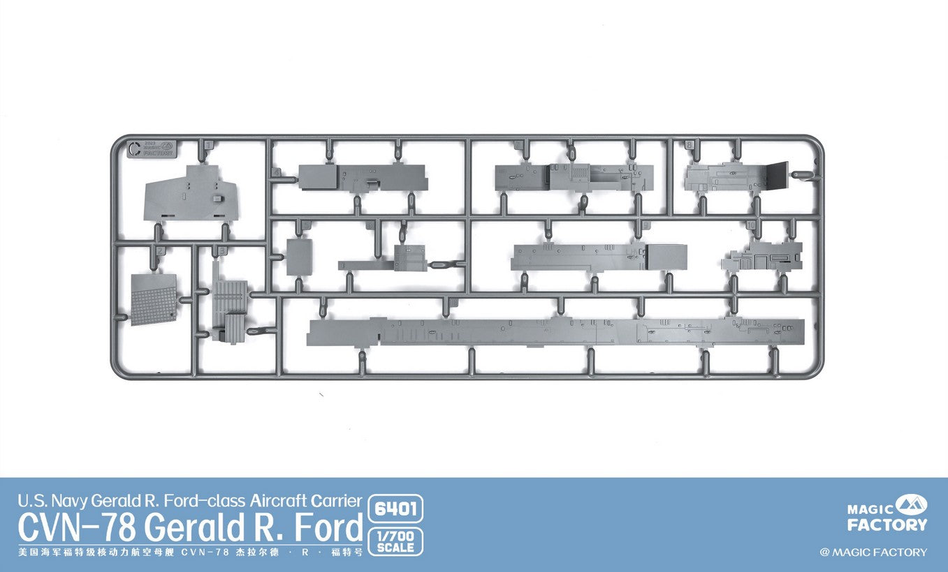 Grapa C del portaviones de la US Navy CVN-78 Gerald R. Ford en escala 1:700 Magic Factory 6401