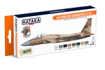 Set de pinturas con base laca para aviones del escuadrón de agresores de la USAF del fabricante Hataka referencia CS29