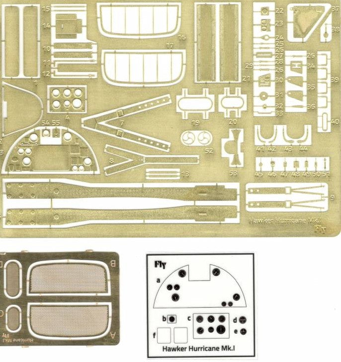 Fotograbados de la maqueta del caza británico Hawker Hurricane Mk.I Trop en escala 1:32 de Fly referencia 32017