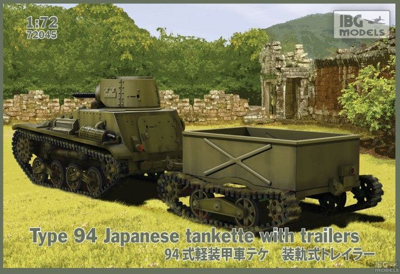 IBG MODELS (1/72) TYPE 94 Japanese Tankette with trailers