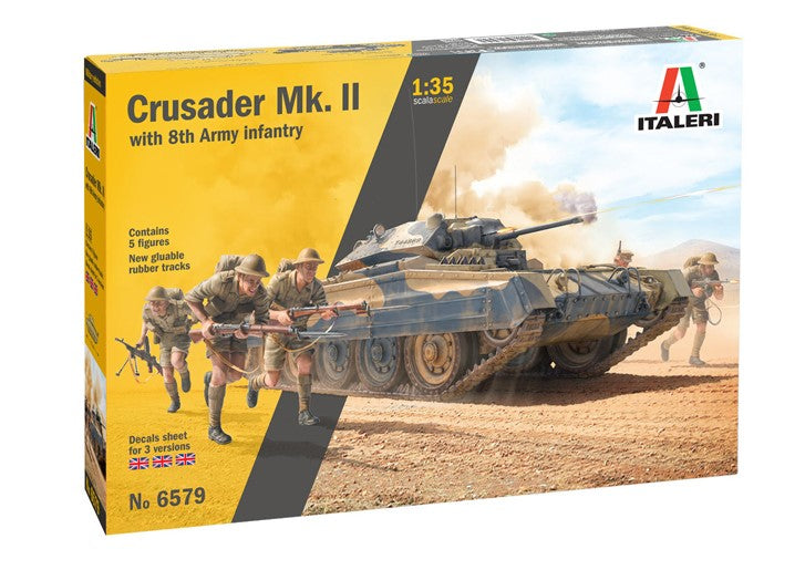ITALERI (1/35) Crusader Mk. II with 8th Army Infantry