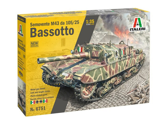 ITALERI (1/35) Semovente M43 da 105/25 Bassotto