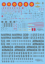 Insignias del AV-8A Matador en La Armada Española en escala 1:32 de Series Españolas con referencia 132