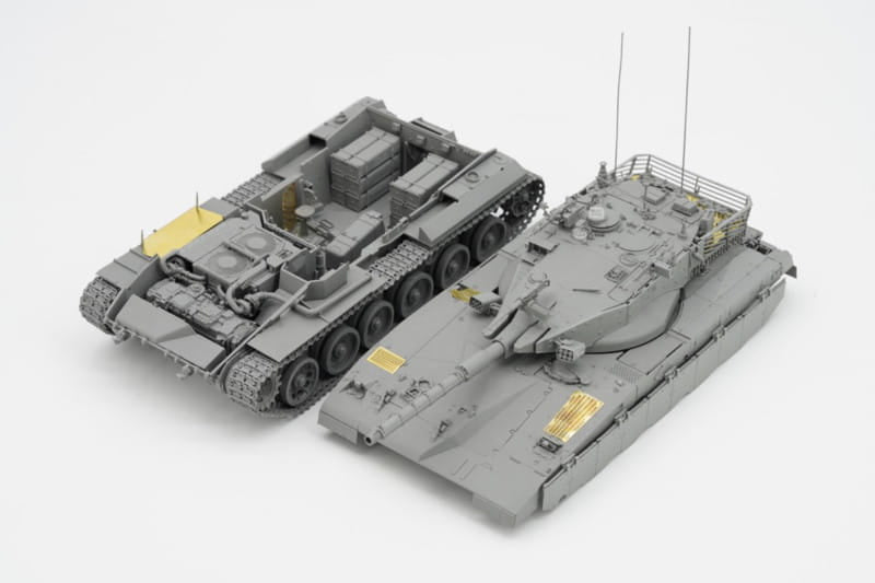 Vista frontal de la maqueta del carro de combate israelí Merkava Mk.2 con interiores en escala 1:35 de Border Model referencia BT-055