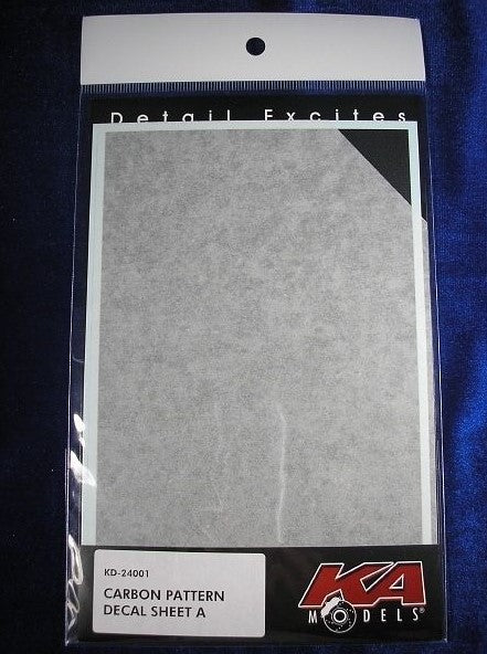 KA MODELS Carbon Pattern Decal Sheet A