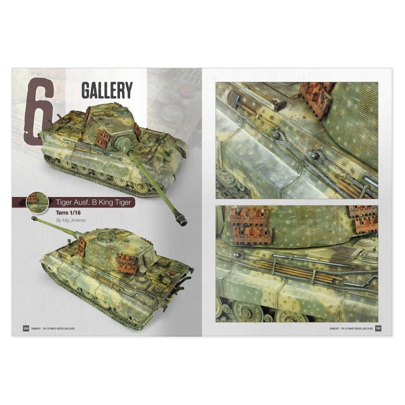 Pagina de guías 7  del libro guía de modelismo para hacer Zimmerit de Ammo referencia 6312