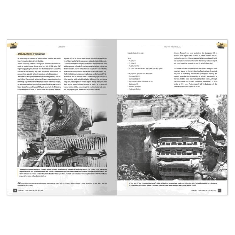 Pagina de fotos 2 del libro guía de modelismo para hacer Zimmerit de Ammo referencia 6312