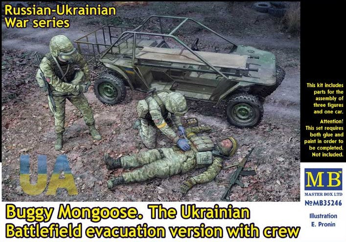 MASTER BOX (1/35) Buggy Mongoose - The Ukrainian Evacuation Version with Crew