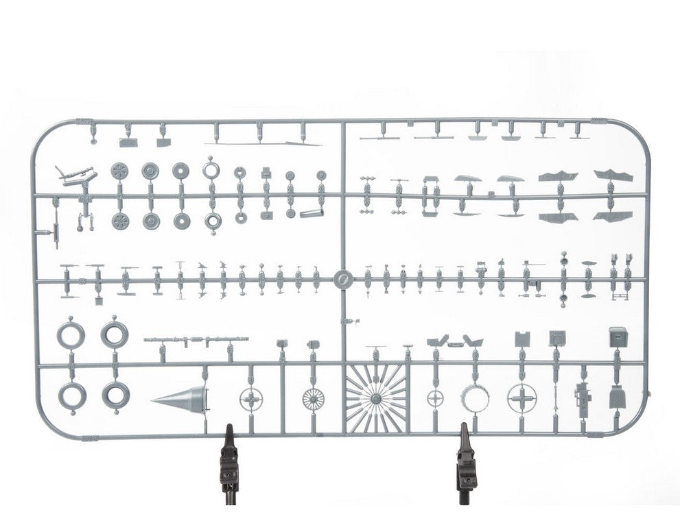 Piezas del tren de aterrizaje de la maqueta del MIG-21 PFM en escala 1:48 de Eduard con referencia 84202