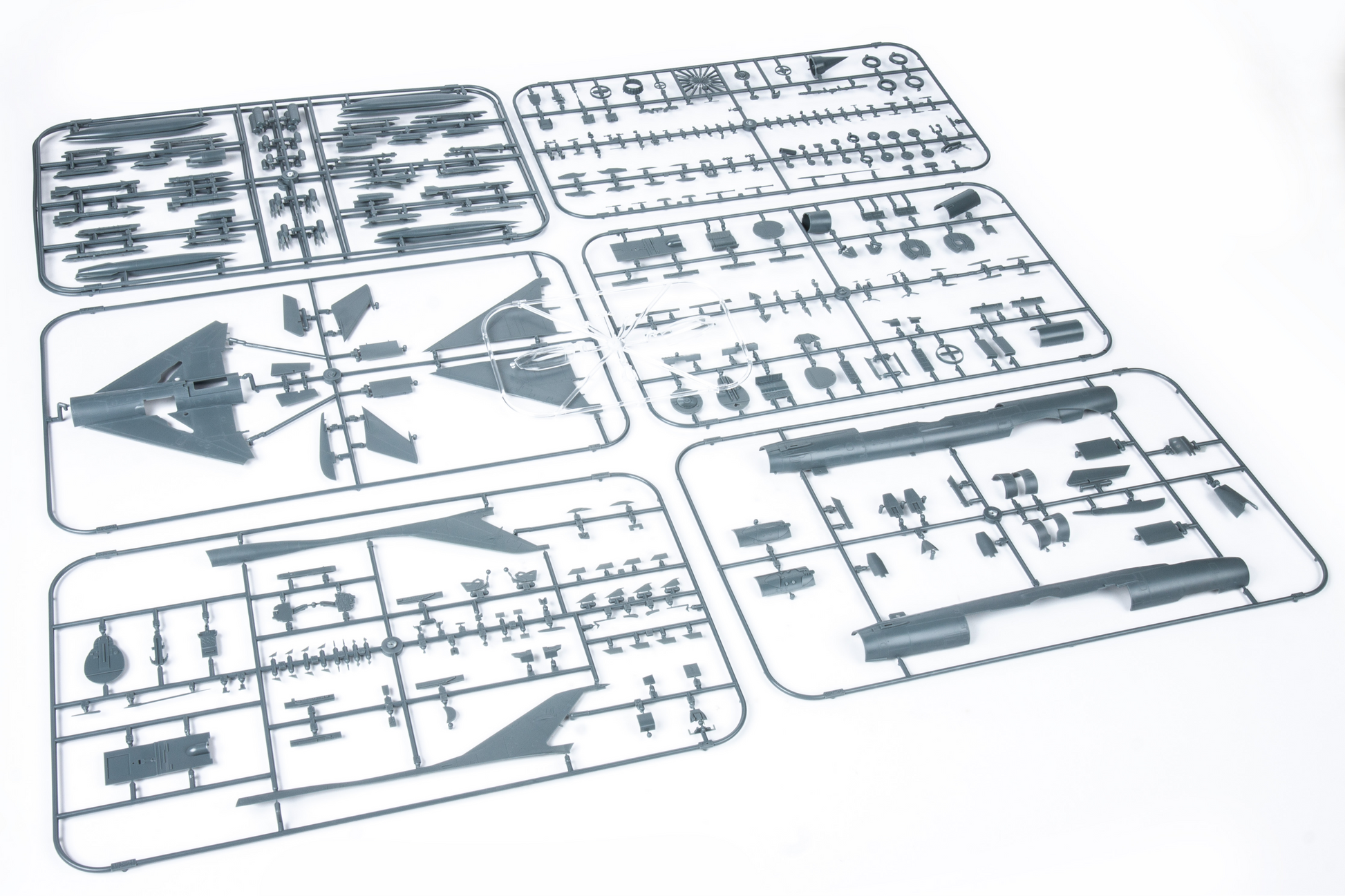 Conjunto de piezas de la maqueta del caza soviético Mig-21 PF en escala 1:48 de  Eduard con referencia 8236