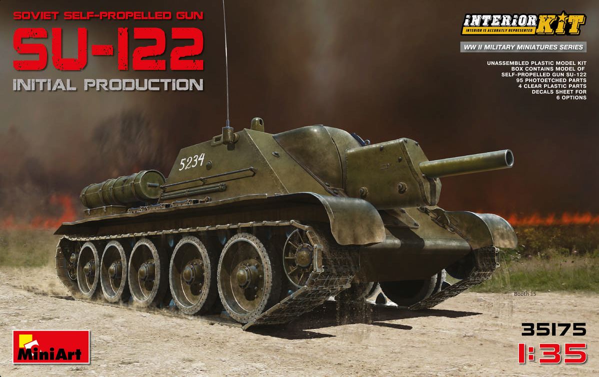 MINIART (1/35) Soviet Self-Propelled Gun SU-122 Initial Production w/Interior Kit