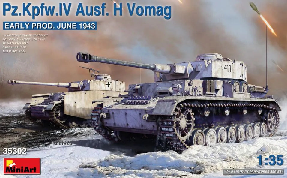 MINIART (1/35) Pz.Kpfw. IV Ausf. H Vomag Early Prod. June 1943