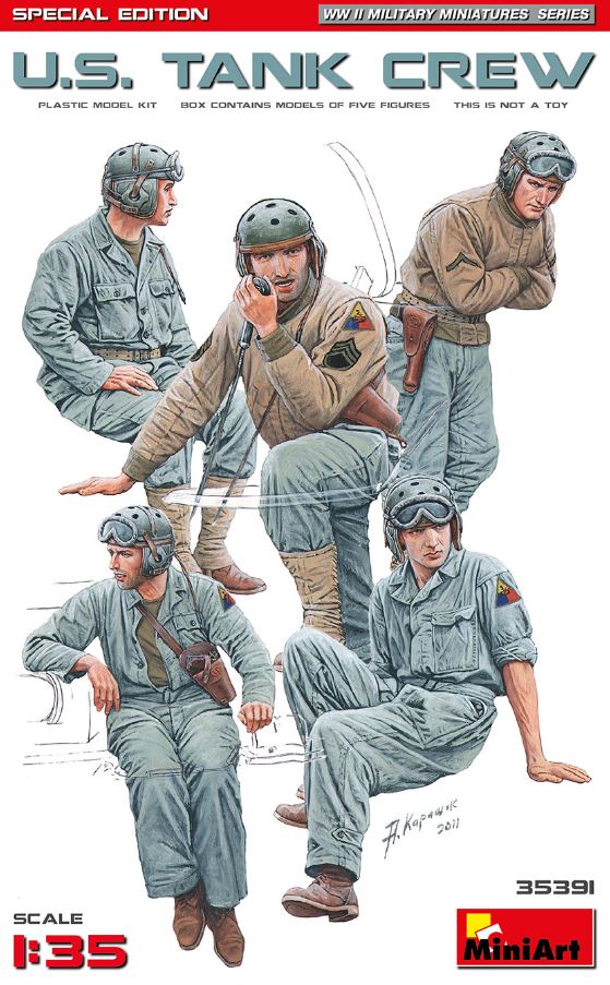 MINIART (1/35) Close Combat. US Tank Crew. Special Edition