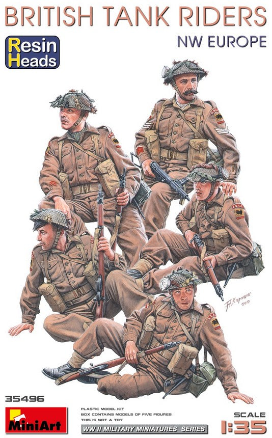MINIART (1/35) British Tank Riders (NW Europe) - Resin Heads