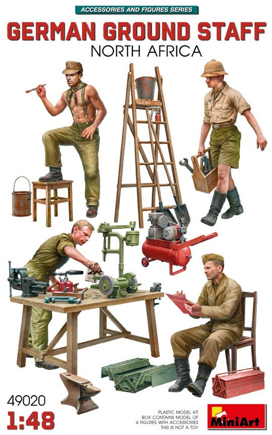 MINIART (1/48) German Ground Staff - North Africa