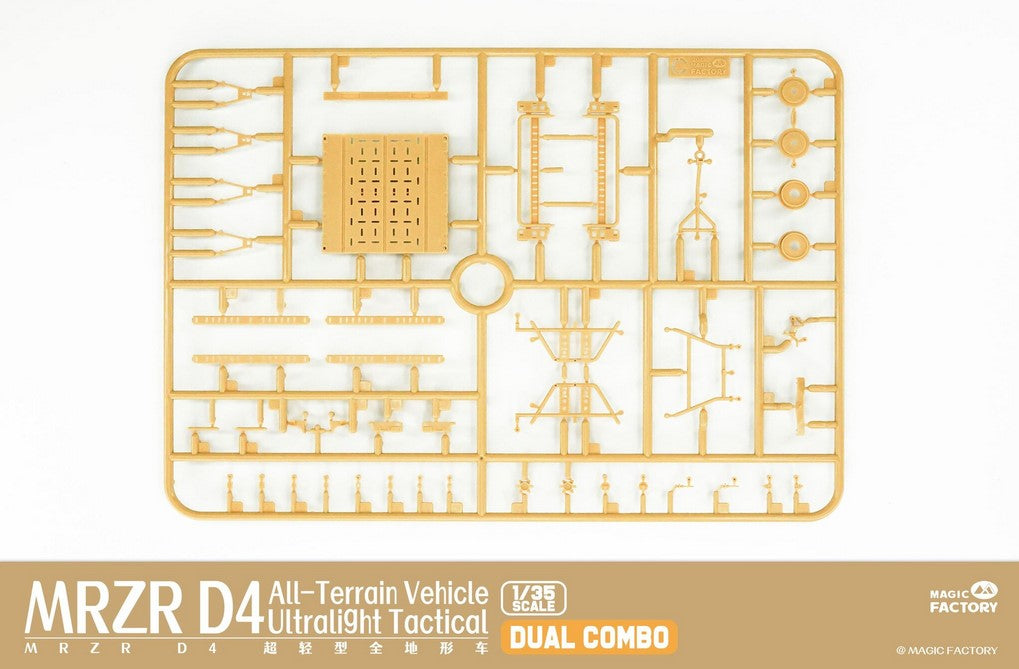 MRZR D4 Vehiculo ligero tactico de exploracion Dual Combo Magic Factory 2005 en escala 1/35 grapa C