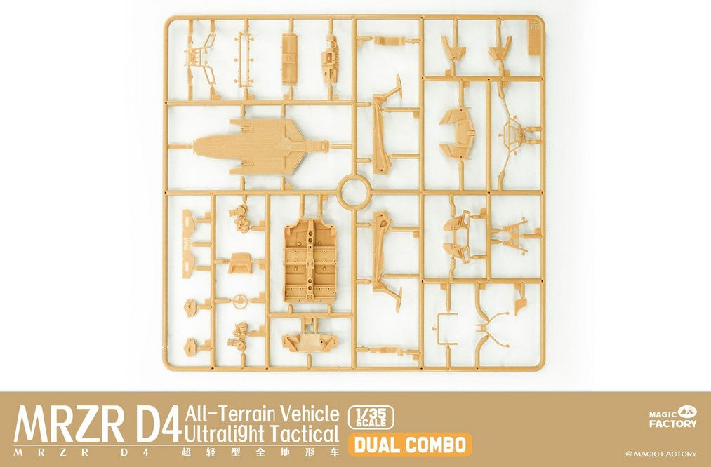 MRZR D4 Vehiculo ligero tactico de exploracion Dual Combo Magic Factory 2005 en escala 1/35 grapa E