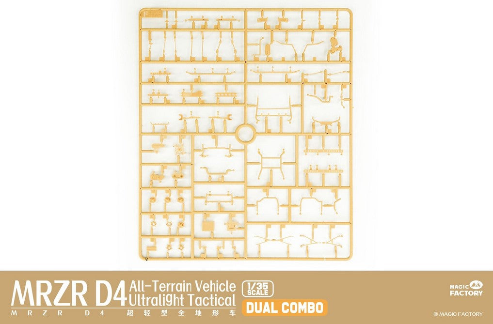 MRZR D4 Vehiculo ligero tactico de exploracion Dual Combo Magic Factory 2005 en escala 1/35 grapa F