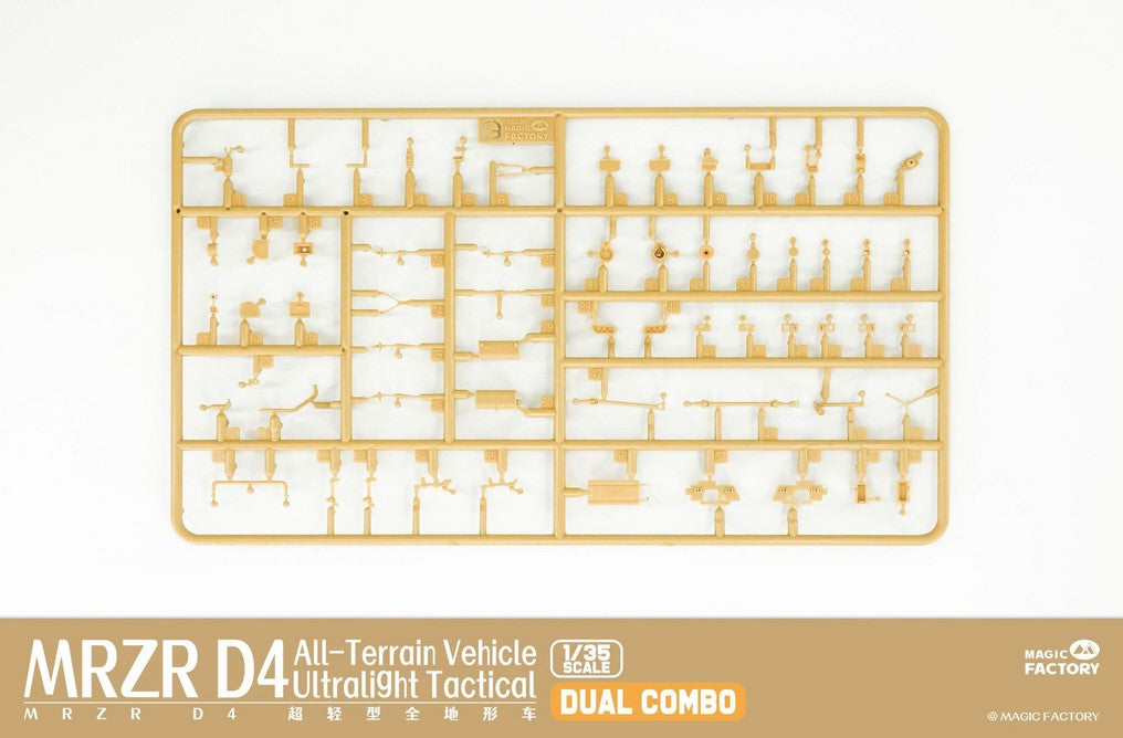 MRZR D4 Vehiculo ligero tactico de exploracion Dual Combo Magic Factory 2005 en escala 1/35 grapa G