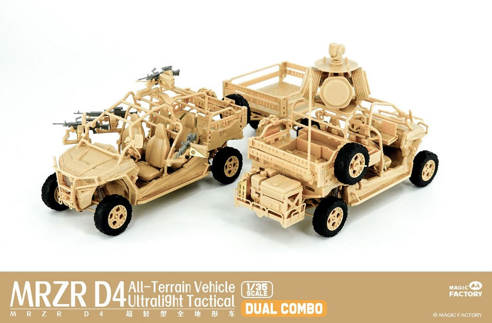 MRZR D4 Vehiculo ligero tactico de exploracion Dual Combo Magic Factory 2005 en escala 1/35 Set completo 2
