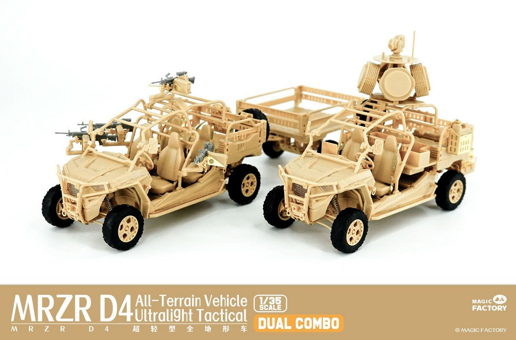 MRZR D4 Vehiculo ligero tactico de exploracion Dual Combo Magic Factory 2005 en escala 1/35 Set completo