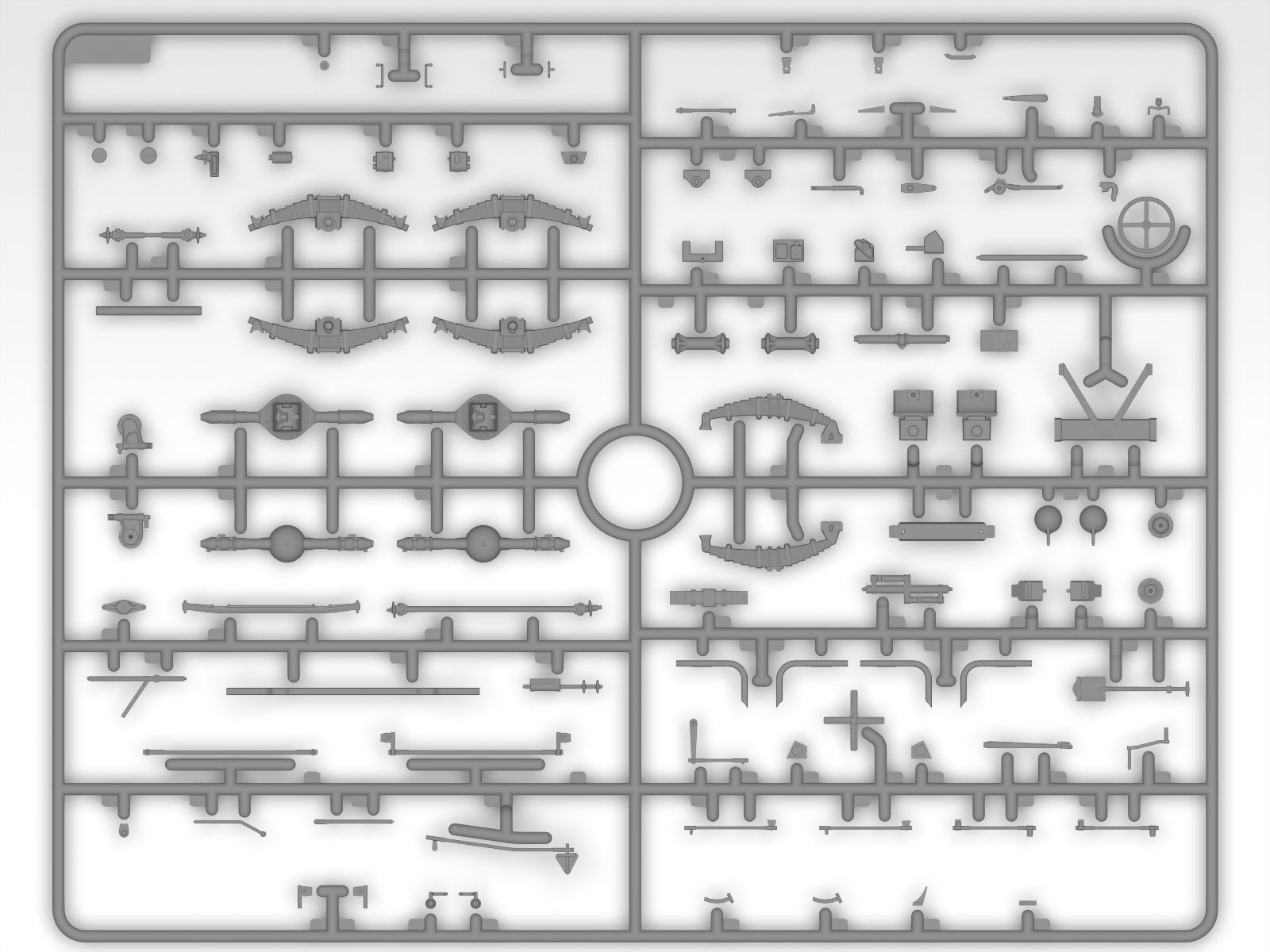 Grapa 10 de la maqueta del camión de mando de Montgomery en escala 1:35 de ICM referencia 35604