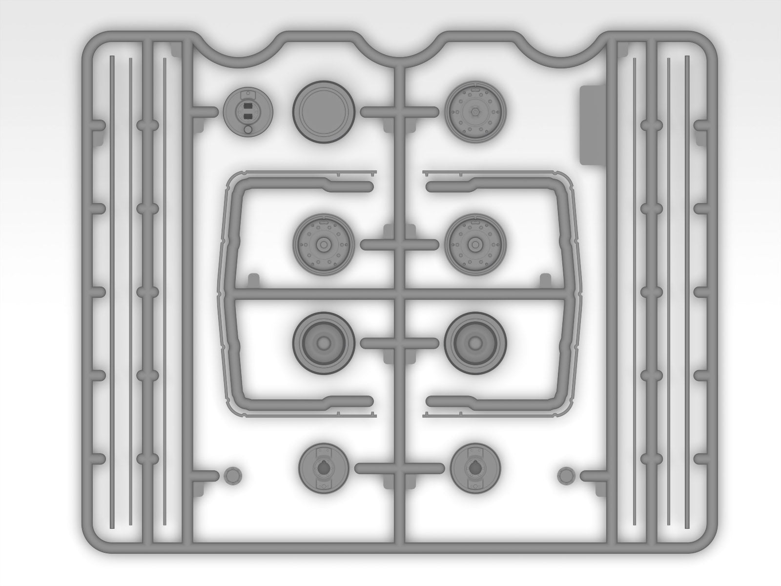 Grapa 6 de la maqueta del camión de mando de Montgomery en escala 1:35 de ICM referencia 35604
