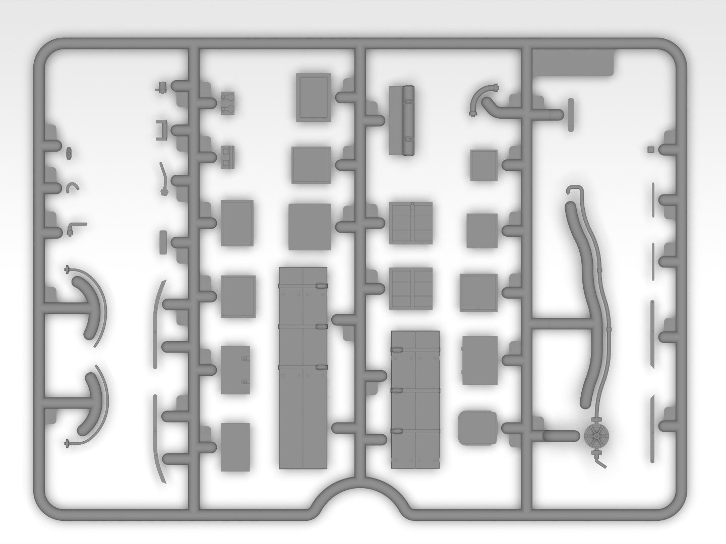 Grapa 11 de la maqueta del camión de mando de Montgomery en escala 1:35 de ICM referencia 35604