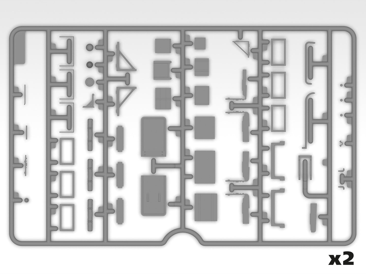 Grapa 9 de la maqueta del camión de mando de Montgomery en escala 1:35 de ICM referencia 35604