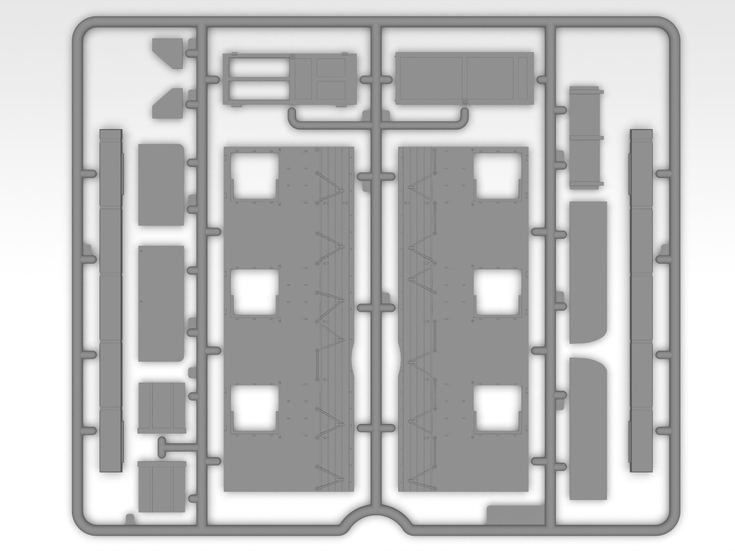 Grapa 5 de la maqueta del camión de mando de Montgomery en escala 1:35 de ICM referencia 35604