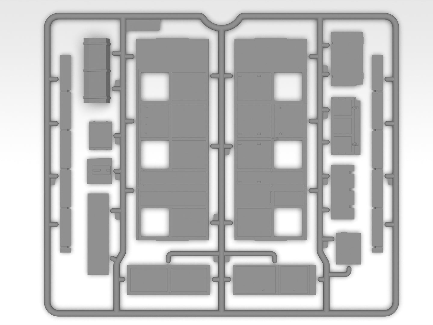 Grapa 4 de la maqueta del camión de mando de Montgomery en escala 1:35 de ICM referencia 35604