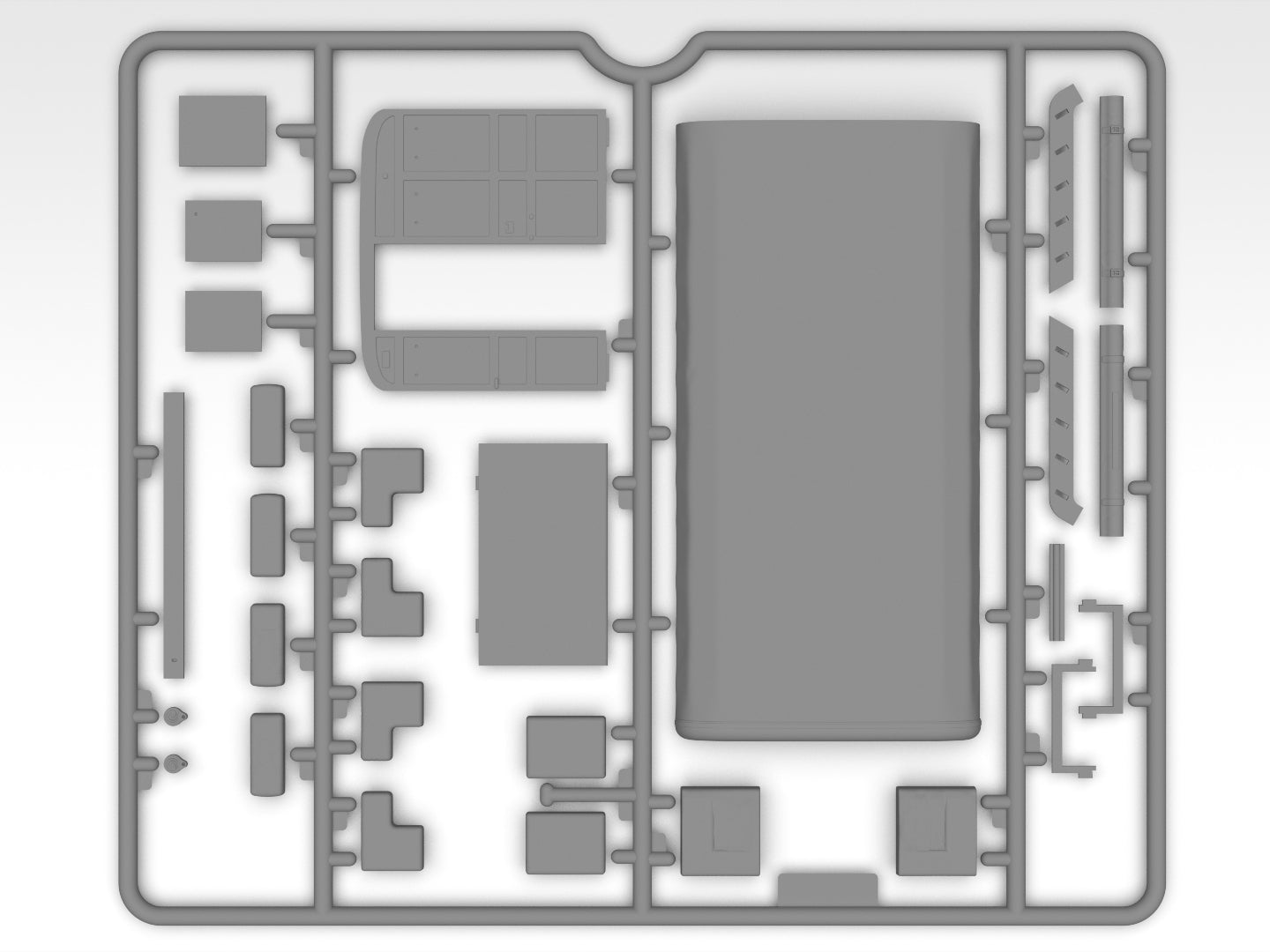 Grapa 3 de la maqueta del camión de mando de Montgomery en escala 1:35 de ICM referencia 35604