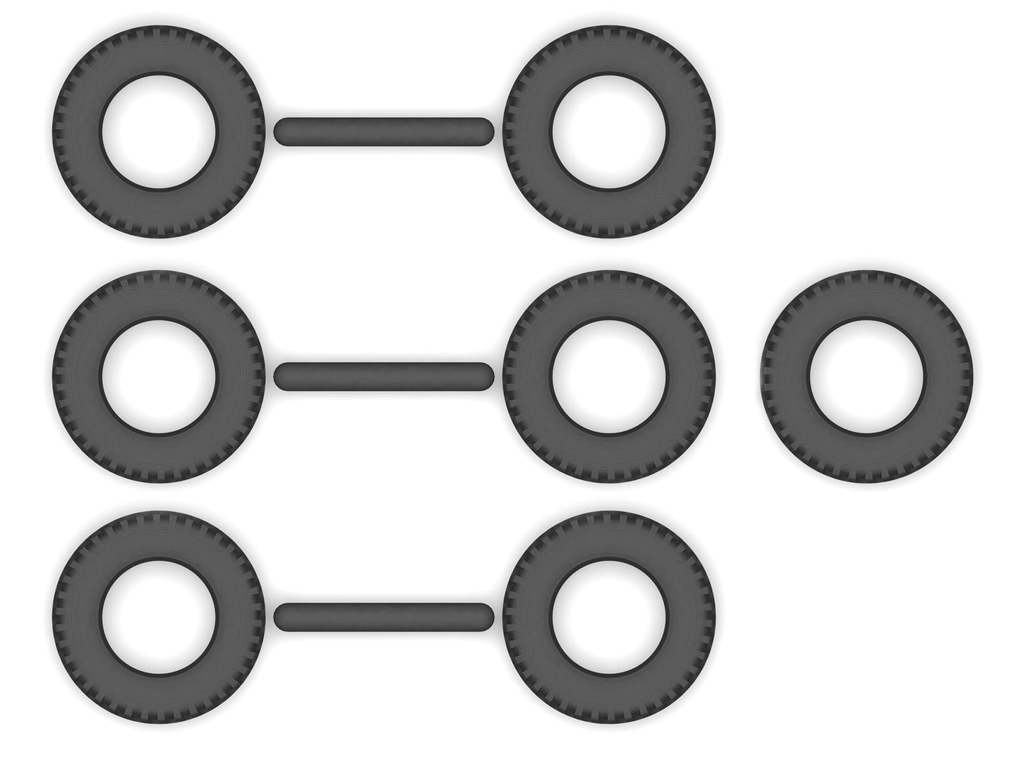 Neumáticos de goma de la maqueta del camión de mando de Montgomery en escala 1:35 de ICM referencia 35604