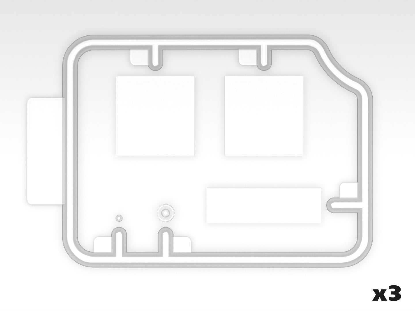 Transparentes 1 de la maqueta del camión de mando de Montgomery en escala 1:35 de ICM referencia 35604