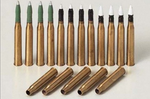 Set de proyectiles de 75mm para maquetas del tanque Panther alemán en escala 1/35 del fabricante Tamiya con referencia 35173